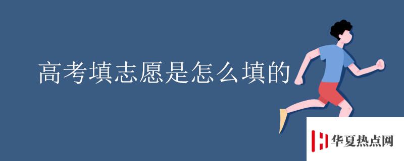 高考填志愿是怎么填的