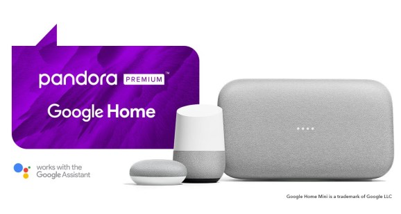 Pandora Premium現(xiàn)在可以使用Google智能助理智能揚(yáng)聲器