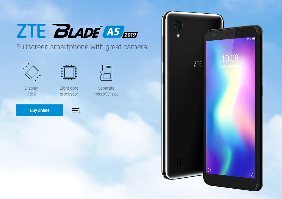 中興Blade A5 2019將在俄羅斯推出，搭載紫光展銳處理器