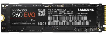 三星960 Evo 500GB評測