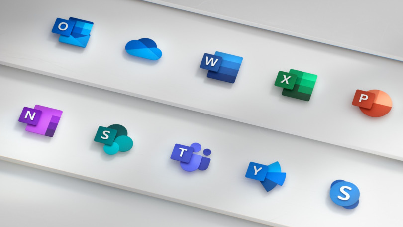 上次刷新后5年 Microsoft Office圖標(biāo)煥然一新
