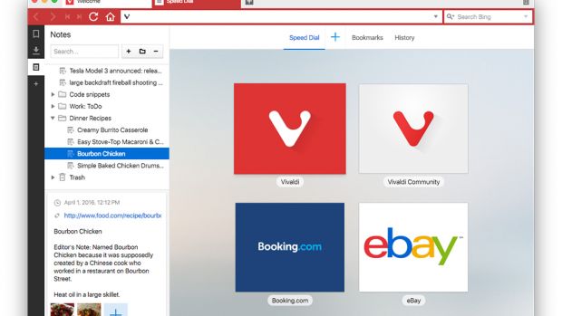 Vivaldi 1.2增加了自定義鼠標手勢和更智能的選項卡選項