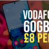 沃達(dá)豐的60GB 5G SIM交易每月僅需8美元