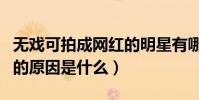 無(wú)戲可拍成網(wǎng)紅的明星有哪些(他們無(wú)戲可拍的原因是什么)