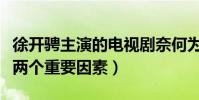 徐開騁主演的電視劇奈何為什么火(離不開這兩個(gè)重要因素)