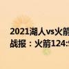 2021湖人vs火箭今日回放（2021-2022NBA常規(guī)賽10.23戰(zhàn)報：火箭124:91大勝雷霆）