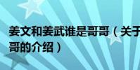 姜文和姜武誰是哥哥(關(guān)于姜文和姜武誰是哥哥的介紹)
