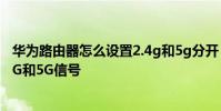 華為路由器怎么設置2.4g和5g分開 華為路由器怎么設置2.4G和5G信號