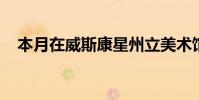 本月在威斯康星州立美術(shù)館舉辦三場(chǎng)展覽