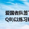 愛國者隊簽下前噴氣機隊的緊身隊(并轉換為QB)以練習球隊