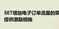SET增加電子訂單流量的策略的另一個要素是提供激勵措施