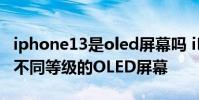 iphone13是oled屏幕嗎 iPhone14系列采用不同等級的OLED屏幕
