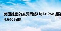 美國推出的交叉網(wǎng)絡(luò)Light Pool最近錄得創(chuàng)紀(jì)錄的日交易量4,600萬股