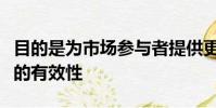目的是為市場(chǎng)參與者提供更多時(shí)間來(lái)評(píng)估模型的有效性