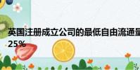 英國(guó)注冊(cè)成立公司的最低自由流通量門(mén)檻提高至公司股權(quán)的25%