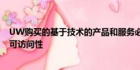 UW購(gòu)買的基于技術(shù)的產(chǎn)品和服務(wù)必須對(duì)殘疾人具有內(nèi)置的可訪問(wèn)性