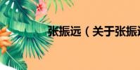 張振遠(yuǎn)(關(guān)于張振遠(yuǎn)介紹)