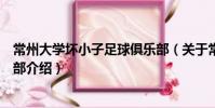 常州大學(xué)壞小子足球俱樂部(關(guān)于常州大學(xué)壞小子足球俱樂部介紹)