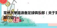 常州大學(xué)流浪者足球俱樂部(關(guān)于常州大學(xué)流浪者足球俱樂部介紹)