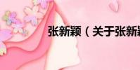 張新穎(關(guān)于張新穎介紹)