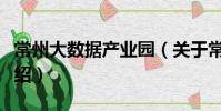 常州大數(shù)據(jù)產(chǎn)業(yè)園(關(guān)于常州大數(shù)據(jù)產(chǎn)業(yè)園介紹)