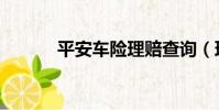 平安車(chē)險(xiǎn)理賠查詢(xún)(理賠查詢(xún))