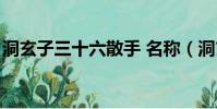 洞玄子三十六散手 名稱(洞玄子三十六散手)