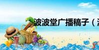 波波堂廣播稿子(波波堂)