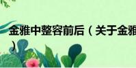 金雅中整容前后(關(guān)于金雅中整容前后的簡(jiǎn)介)