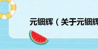 元鈿輝(關(guān)于元鈿輝的簡(jiǎn)介)
