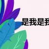 是我是我（關(guān)于是我是我的簡(jiǎn)介）