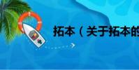拓本(關(guān)于拓本的簡(jiǎn)介)