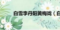 白雪李丹陽黃梅戲(白雪壞公主)