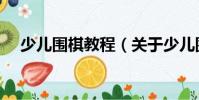 少兒圍棋教程(關(guān)于少兒圍棋教程簡(jiǎn)介)
