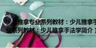 少兒推拿專業(yè)系列教材:少兒推拿手法學(xué)(關(guān)于少兒推拿專業(yè)系列教材:少兒推拿手法學(xué)簡介)