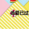 當(dāng)愛(ài)已過(guò)期（關(guān)于當(dāng)愛(ài)已過(guò)期介紹）