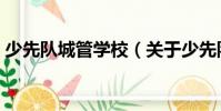 少先隊城管學(xué)校(關(guān)于少先隊城管學(xué)校簡介)