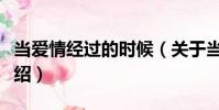 當(dāng)愛情經(jīng)過的時候(關(guān)于當(dāng)愛情經(jīng)過的時候介紹)
