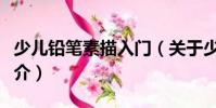 少兒鉛筆素描入門(關(guān)于少兒鉛筆素描入門簡(jiǎn)介)