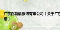 廣東百斯盾服飾有限公司(關(guān)于廣東百斯盾服飾有限公司介紹)