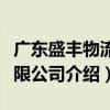 廣東盛豐物流有限公司（關(guān)于廣東盛豐物流有限公司介紹）