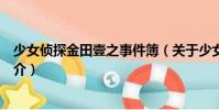 少女偵探金田壹之事件簿(關(guān)于少女偵探金田壹之事件簿簡介)