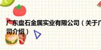 廣東盤石金屬實(shí)業(yè)有限公司(關(guān)于廣東盤石金屬實(shí)業(yè)有限公司介紹)