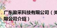 廣東盈采科技有限公司(關(guān)于廣東盈采科技有限公司介紹)