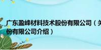 廣東盈峰材料技術(shù)股份有限公司(關(guān)于廣東盈峰材料技術(shù)股份有限公司介紹)
