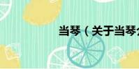 當(dāng)琴(關(guān)于當(dāng)琴介紹)