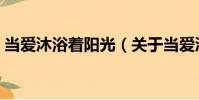 當(dāng)愛沐浴著陽(yáng)光(關(guān)于當(dāng)愛沐浴著陽(yáng)光介紹)