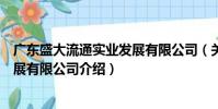 廣東盛大流通實業(yè)發(fā)展有限公司(關(guān)于廣東盛大流通實業(yè)發(fā)展有限公司介紹)