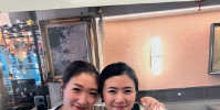 福原愛曬與劉詩雯合照