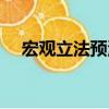宏觀立法預(yù)測(cè)（關(guān)于宏觀立法預(yù)測(cè)介紹）